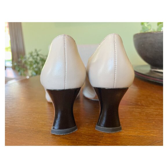 Discontinued Fluevog Big Presence Malala Ivory Black Mary Jane, sz 8 (run large) - Picture 8 of 11